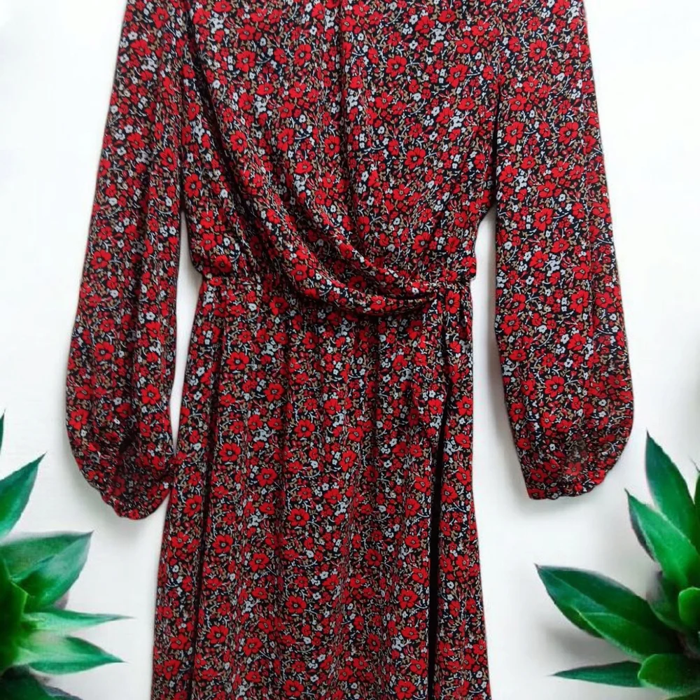 Banana Republic Red and Black Cowl Neck Sundress - Picture 1 of 7